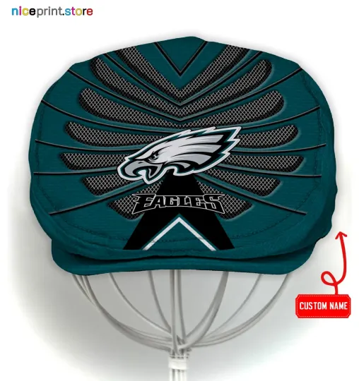 Discover Phila*delphia Team Eag*les Jeff Cap Newsboy Cap Flat Golf Driving Hat for Men