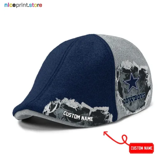 Discover Dallas Team Cowboys Ivy Cap Cowboy Flat Cap football Newsboy Cap Golf Cap Driving Cap