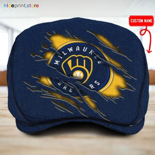 Discover Milwauk Team brewer*s Jeff Cap Driving Cap Golf Cap Flat Cap