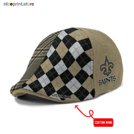 Discover New Orleans Team Saints Ivy Cap Saints Newsboy Cap football Golf Cap football Flat Cap