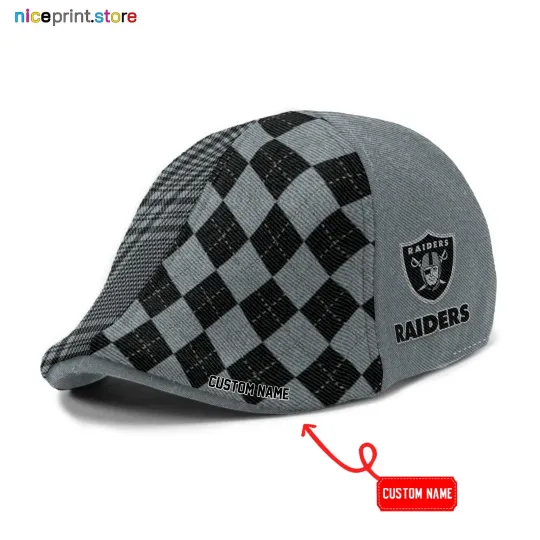 Discover Las Vegas Team Raiders Ivy Cap Raiders Newsboy Cap football Golf Cap football Flat Cap