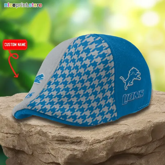 Discover Detroit Team Lions Ivy Cap Lions Newsboy Cap football Golf Cap football Flat Cap for Men