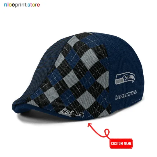 Discover Seattle Team Seahawks Ivy Cap Seahawks Newsboy Cap football Golf Cap football Flat Cap