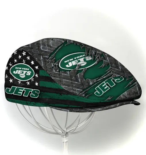 Discover Ne*w*York Team Jet*s Jeff Cap Newsboy Cap Flat Golf Driving Hat for Men