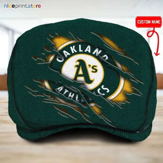 Discover Oakland Team Athletic*s Jeff Cap Custom Jeff Cap Driving Cap Golf Cap