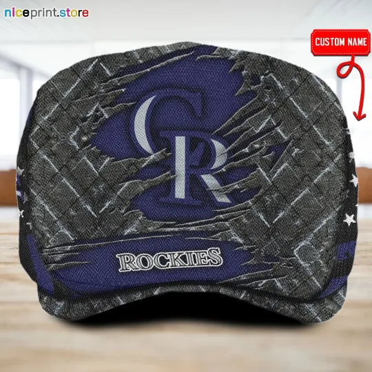 Discover Colorado Team Rockies Jeff Cap Custom Jeff Cap Driving Cap Golf Cap