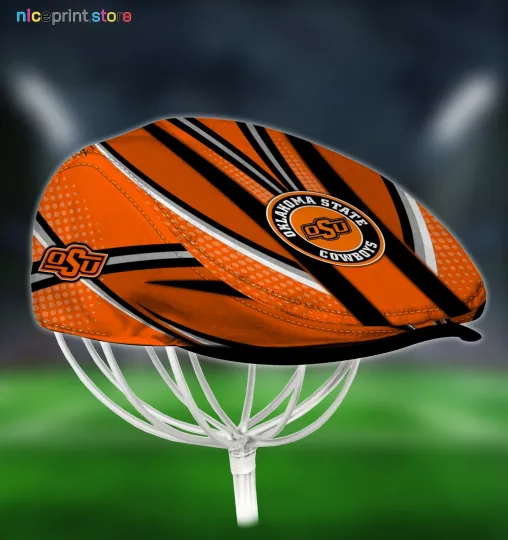 Discover Oklahoma*State Team Cowbo*ys Jeff Cap Newsboy Cap Golf Driving Hat for Men