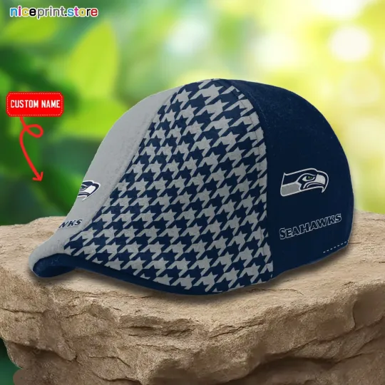 Discover Seattle Team Seahawks Ivy Cap Seahawks Newsboy Cap football Golf Cap football Flat Cap