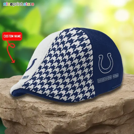 Discover Indianapolis Team Colts Ivy Cap Colts Newsboy Cap football Golf Cap football Flat Cap