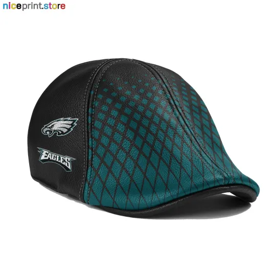 Discover Philadelphia Team Eagles Leather Cap Eagles Ivy Cap football Golf Cap football Flat Cap