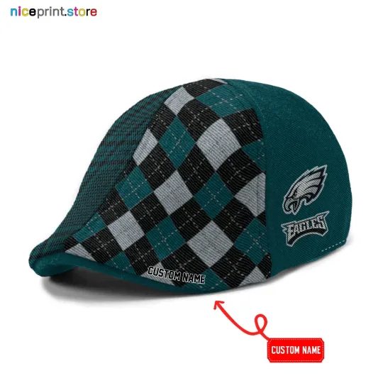 Discover Philadelphia Team Eagles Ivy Cap Eagles Newsboy Cap football Golf Cap football Flat Cap