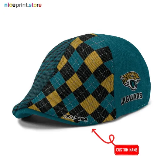 Discover Jacksonville Team Jaguars Ivy Cap Jaguars Newsboy Cap football Golf Cap football Flat Cap
