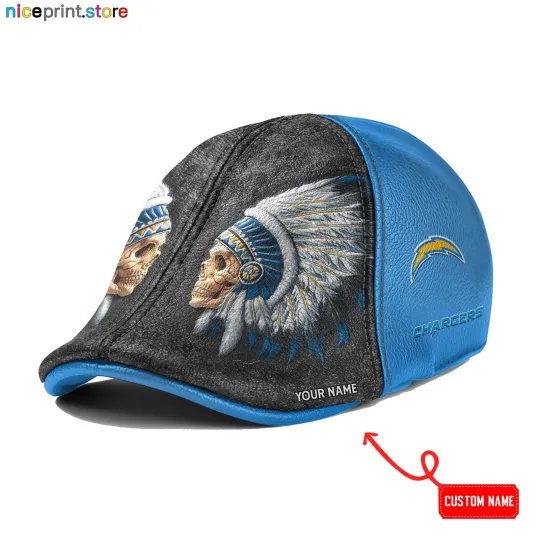 Discover Leather Cap Los Angeles Team Chargers Ivy Cap football 6pannel Hat Golf Cap football Flat