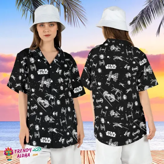 Discover Disney Star Wars Spaceship Galaxy Edge Beach Hawaiian Shirt For Family Trip