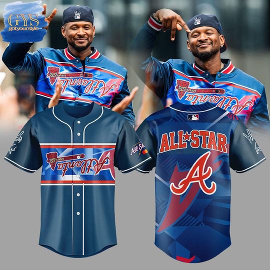Discover Atlanta Braves Peace up, A-Town x Usher Limited Edition Baseball Jersey