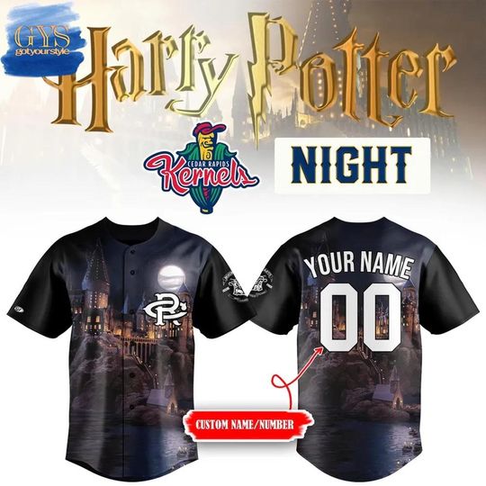 Cedar Rapids Kernels 2025 Harry Potter Night Limited Edition Baseball Jersey