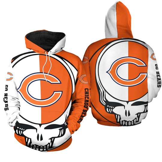 Chicago Football Team Bearss 3D Hoodie, Men and Women Full Size S-5XL