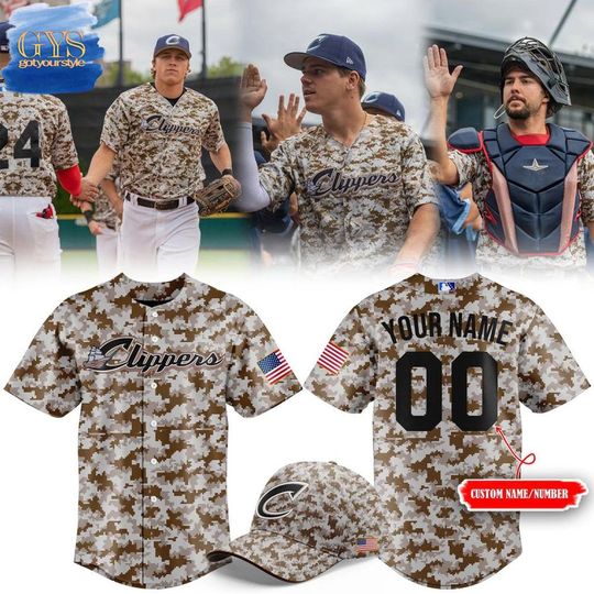 Discover Columbus Clippers OT Sports Camo Baseball Jersey