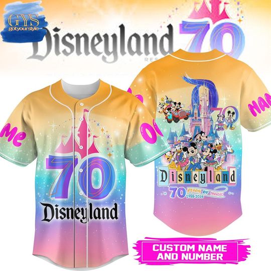 Disneyland 70th Anniversary Limited Edition Baseball Jersey