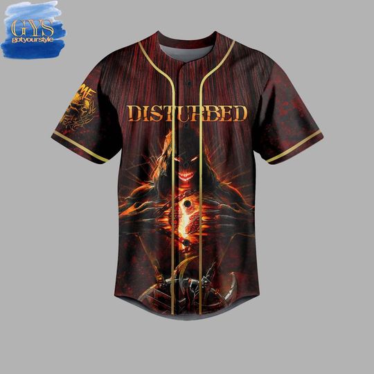 Discover Disturbed Feeding The Fire Baseball Jersey