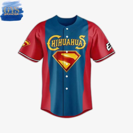 El Paso Chihuahuas 2025 Superman Night Baseball Jersey