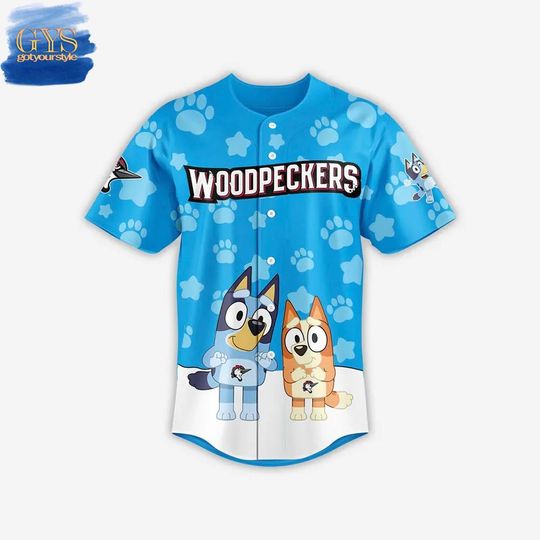 Fayetteville Woodpeckers BlueyDad Baseball Jersey