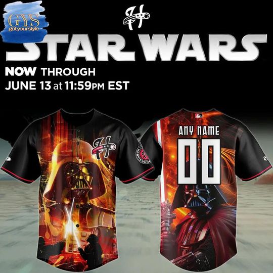 Harrisburg Senators x Star Wars Limited Edition Baseball Jersey
