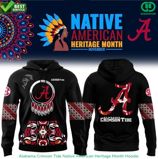 Albm Crimson Native American Hoodie 3D Gift For Valentine
