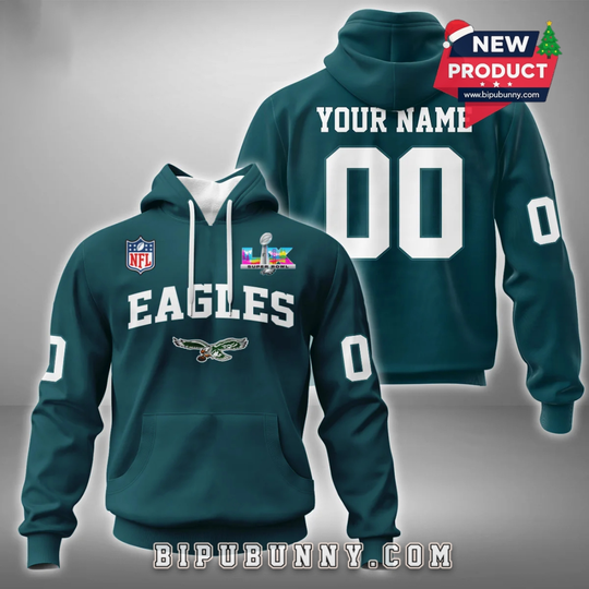 Personalized Philadelphia Eagle Teams Super Bowl LX 2026 Special Hoodie
