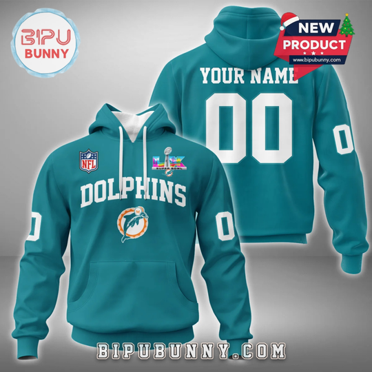 Personalized Miami Dolphins Teams Super Bowl LX 2026 Special Hoodie