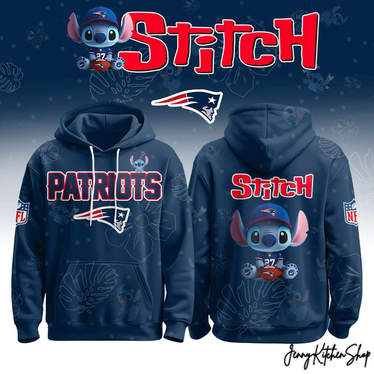 Discover New England Patriots x Lilo & Stitch 2026 New Hoodie