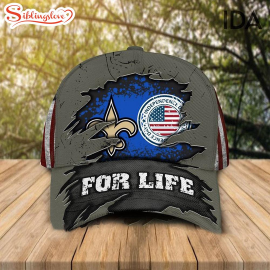 New Orleans Saints Independence Day For Life Baseball Cap
