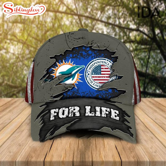 Miami Dolphins Independence Day For Life Baseball Cap