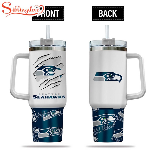 Seattle Seahawks Amazing Logo Team football Tumbler 40Oz