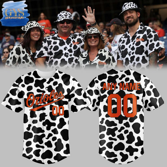 Personalized Baltimore Orioles Happy Cow Appreciation Day Limited Edition Baseball Jersey