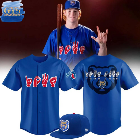 Iowa Cubs American Sign Language Night Limited Edition Baseball Jersey