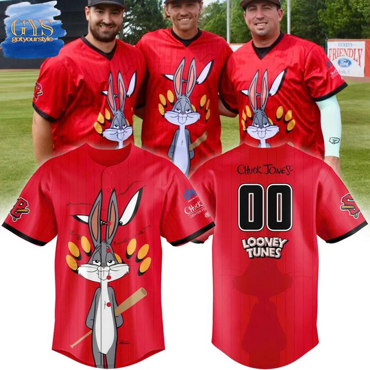 Personalized Schaumburg Boomers X Looney Tunes Limited Edition Baseball Jersey