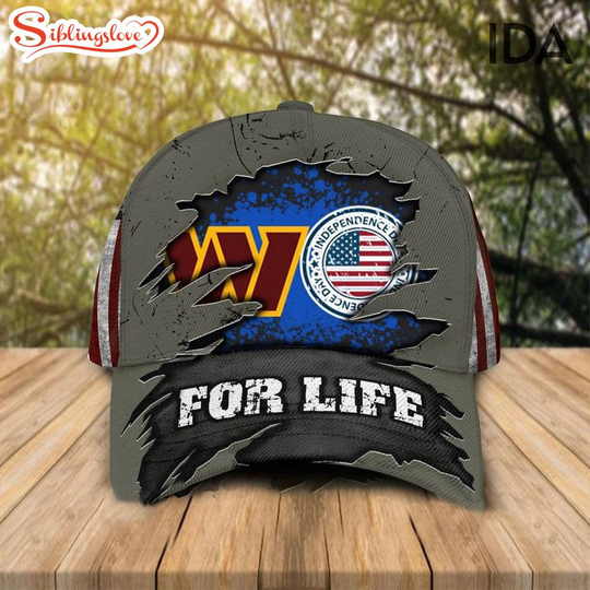 Washington Commanders Independence Day For Life Baseball Cap