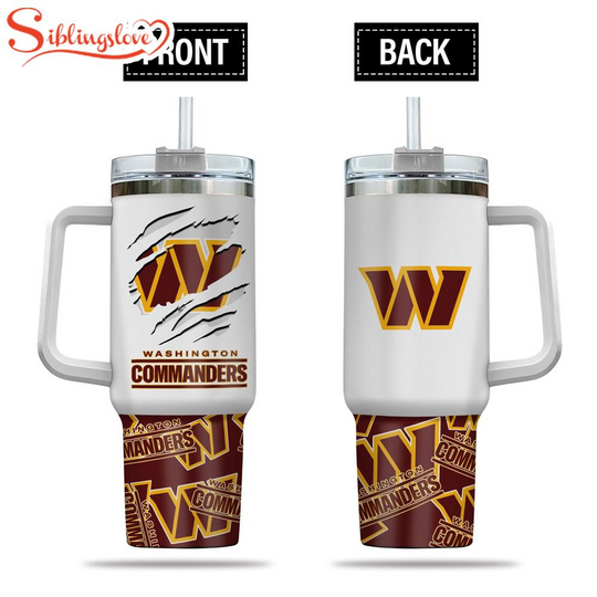 Washington Commanders Amazing Logo Team football Tumbler 40Oz