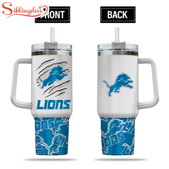 Detroit Lions Amazing Logo Team football Tumbler 40Oz
