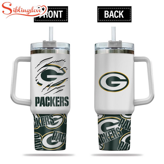 Green Bay Packers Amazing Logo Team football Tumbler 40Oz