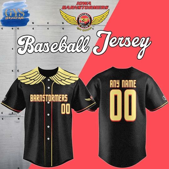 Iowa Barnstormers Personalized Limited Edition Baseball Jersey