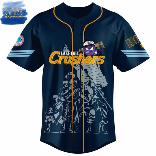 Lake Erie Crushers Military Appreciation Limited Edition Baseball Jersey