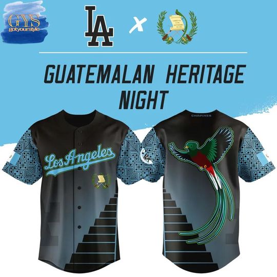 Discover Los Angeles x Guatemalan Heritage Night Baseball Jersey