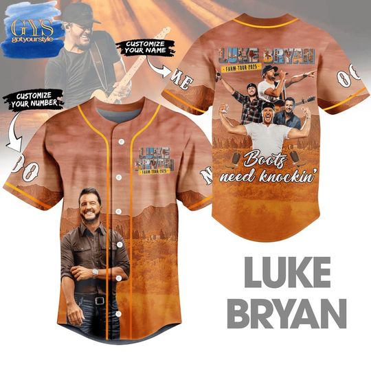 Luke Bryan Farm Tour 2025 Limited Edition Baseball Jersey