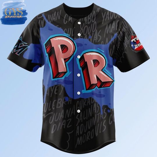 Discover Miami Marlins Puerto Rican Heritage Night Baseball Jersey