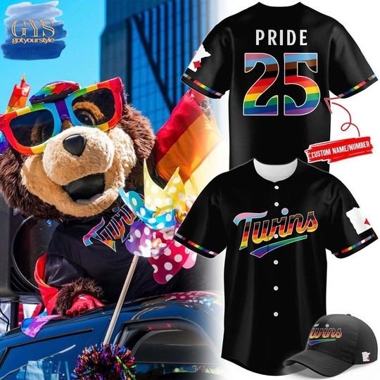 Minnesota Twins 2025 Pride Month Limited Edition Baseball Jersey