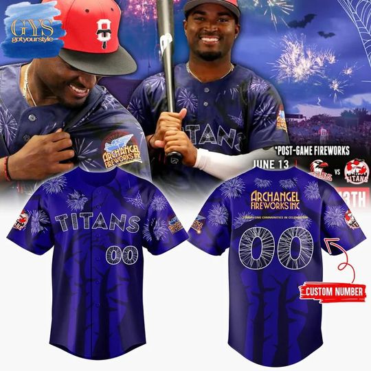 Discover Ottawa Titans x Archangel Fireworks Inc Limited Edition Baseball Jersey