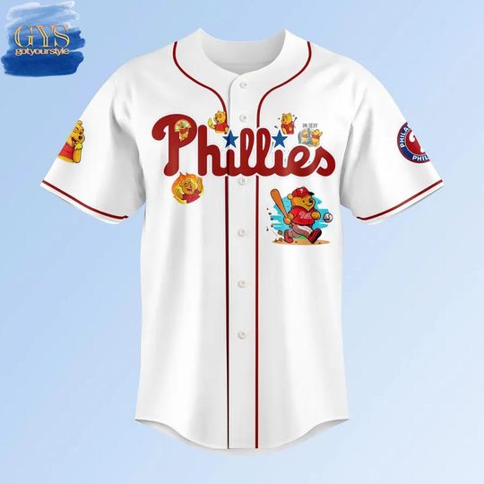 Philadelphia Phillies x Pooh Bear Limited Edition Baseball Jersey