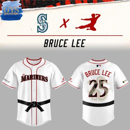 Discover Seattle Mariners Bruce Lee Night 2025 Limited Edition Baseball Jersey